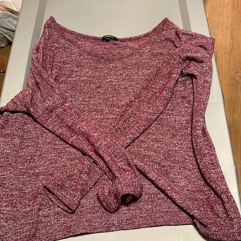 Cranberry colored sweater